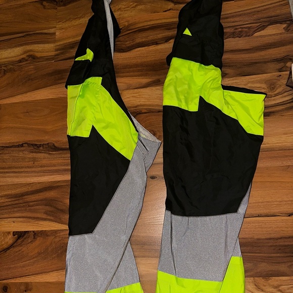 Neon Green Rave Set with Reflective Chaps - Picture 2 of 6